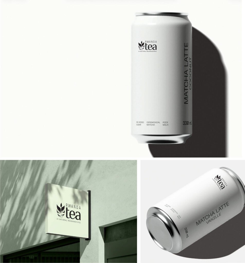 rwanda tea nameplate branding and can packaging