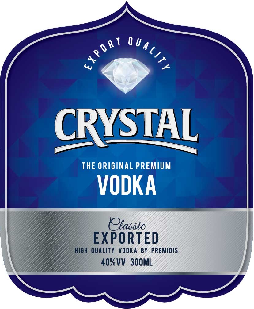 Crystal Front Label 7x8.5cm Print Outline